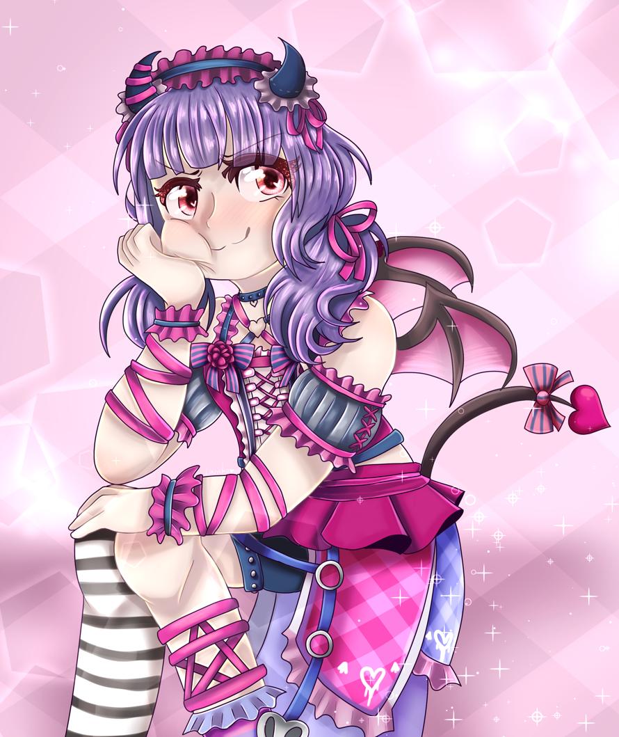I drew Ako's costume! I hope you like it : 
Also first post!! My friend made me join cause he...