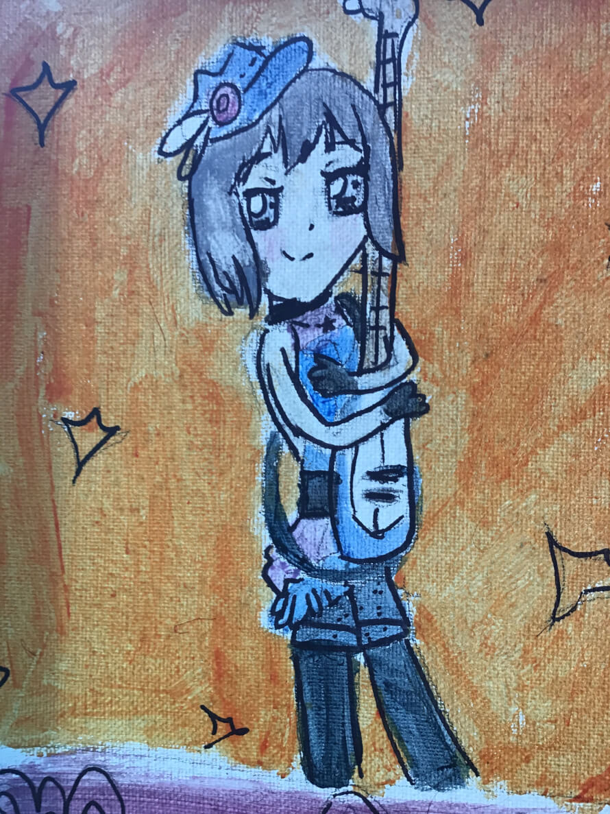 Heyyy I just wanted to share a bad Moca I painted a while ago! I WILL be posting better stuff, I...