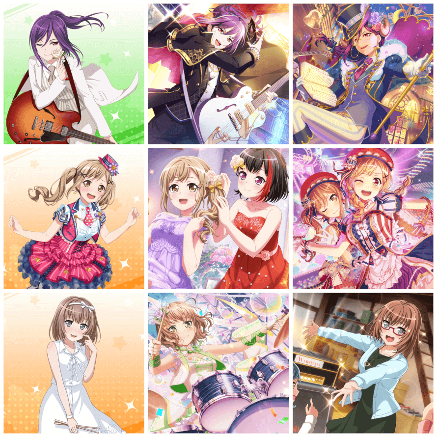 I thought I'd jump in on the trend haha. My favourite cards featuring 3 of my best girls!