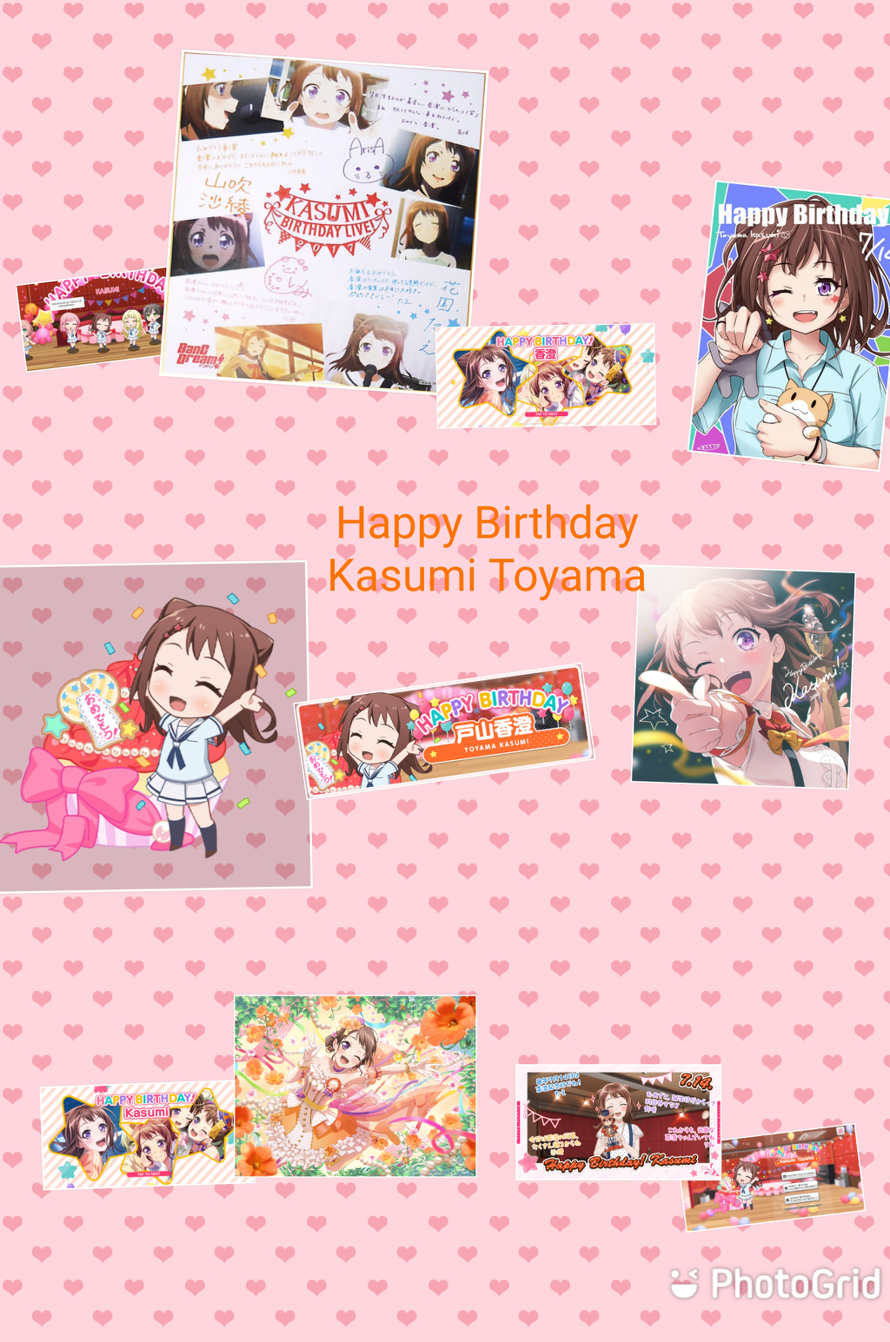 Today is Kasumi Toyama From Poppin Party Birthday.