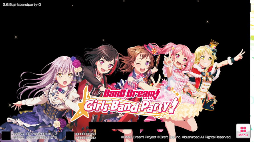 sorry for being dead for a while have this bandori glitchy title screen
