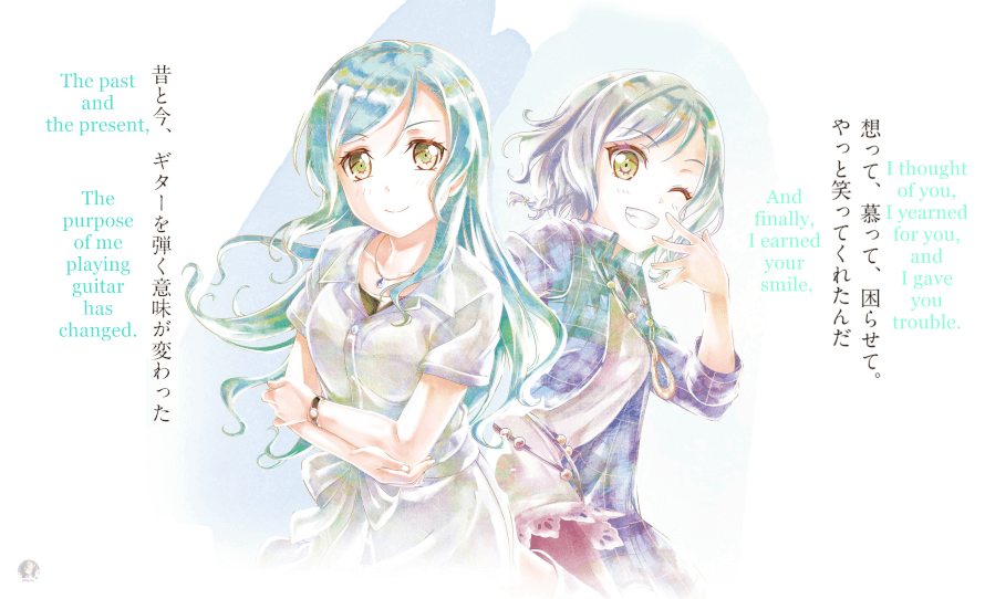 Hikawa Sayo and Hikawa Hina special Garupa 3rd Anniversary illustration  ガルパ3周年直前SP
