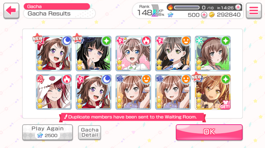 I'm just gonna take this as a "at least the one three star you got wasn't a dupe"

Sad neko hours....