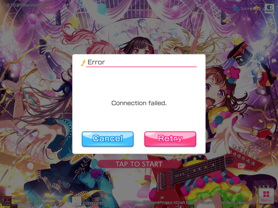 Does anyone know why my bang dream is like this? 

 I can access safari and others except bang...