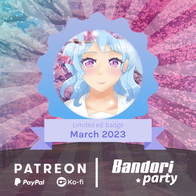      March 2023's limited badge is here! 🤩🎉  

 It's a very special badge featuring Kanon 💐,...
