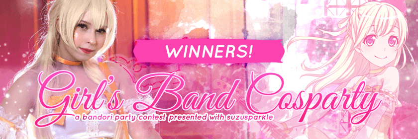   Congratulations to our winners!

They will receive a prize of their choice among the BanG...