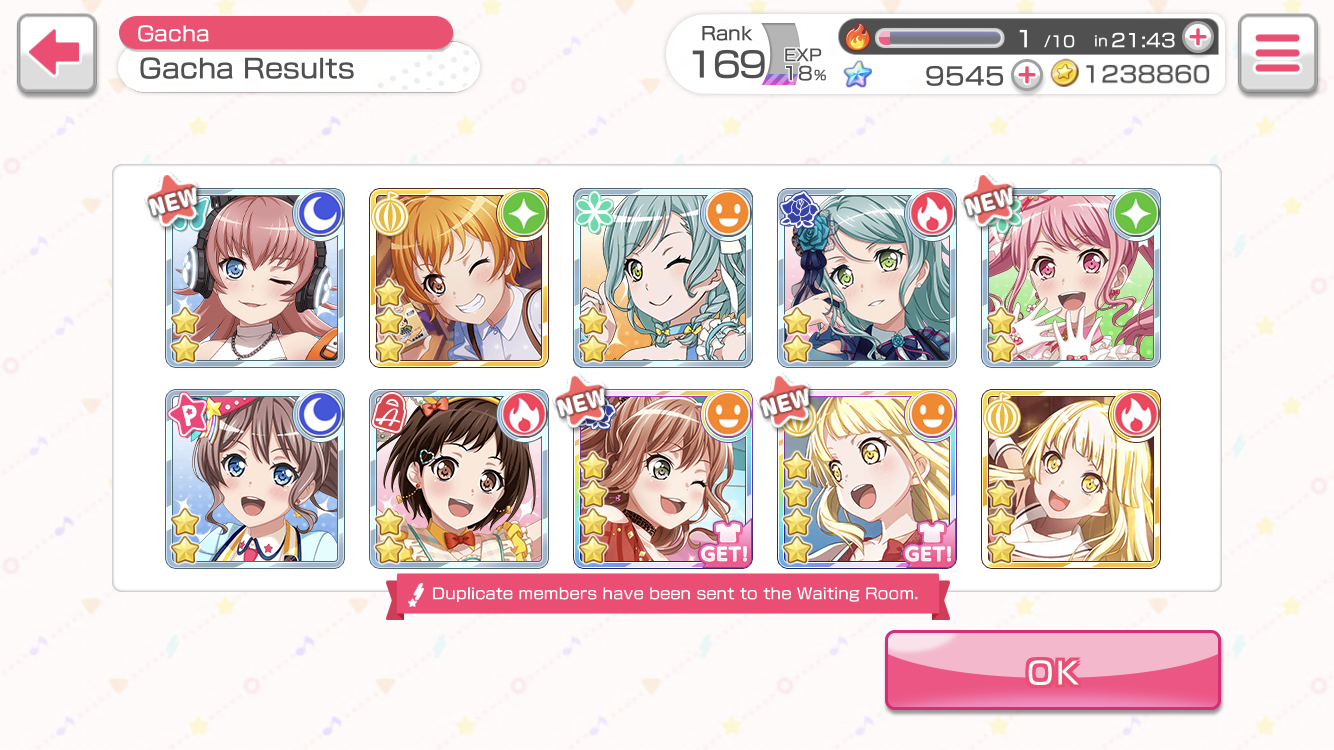 I got blessed by free gacha today !