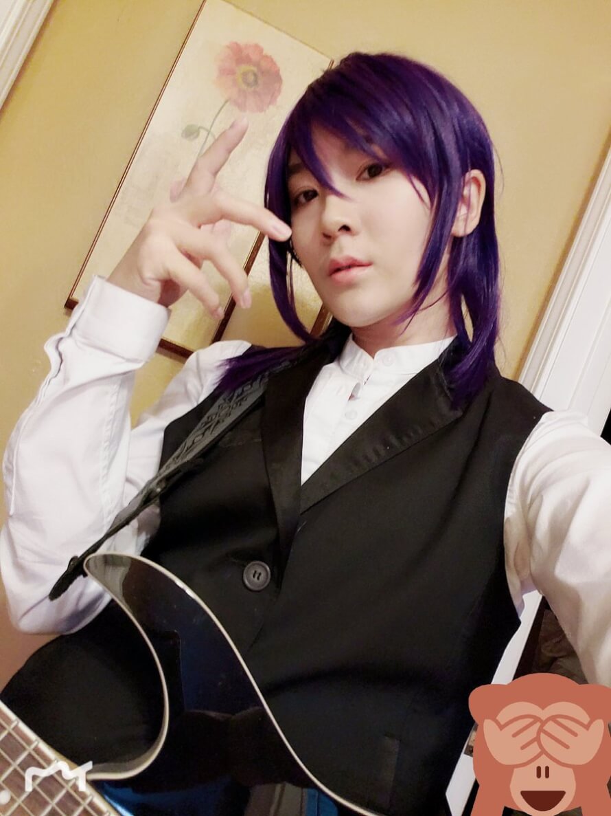 I don't have a bass   I lost the necklace somewhere in my room, but here's my closet cosplay, casual...