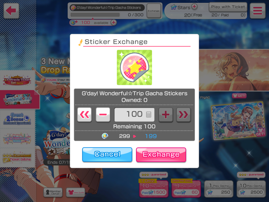 does anyone know if the maximum is 100 stickers or can i exchange 200
