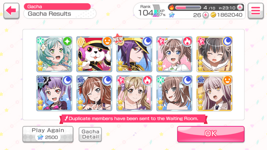 What have i done to deserve this.......
Really i did 2 pulls in the Dream Festival Gasha
Because i...