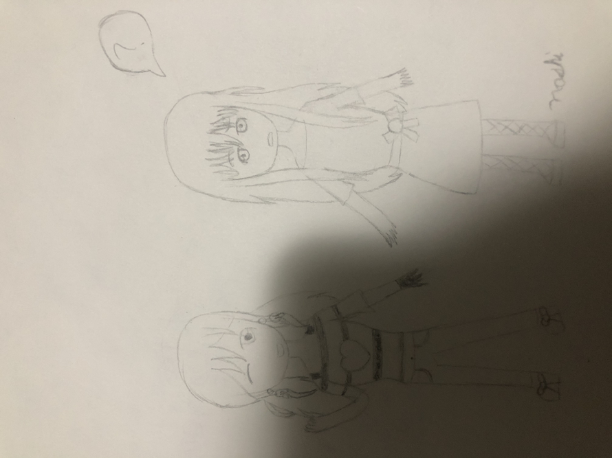 A quick drawing I did of Lisa and Yukina while helping my friend study for a science test. It’s not...