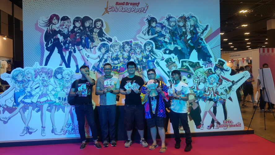JPSG convention. Holding signed cards by Aimi and Rimi from the meet and greet.