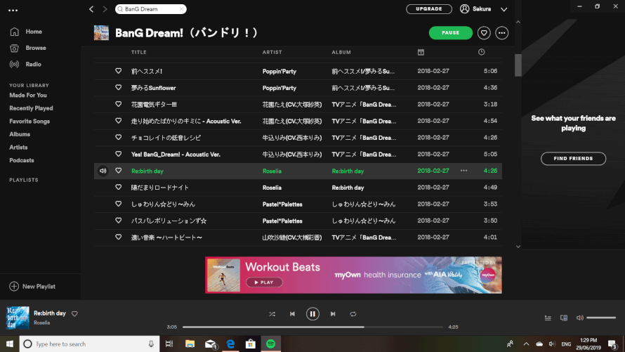 Oh my god! This is sick! BanG Dream on Spotify!