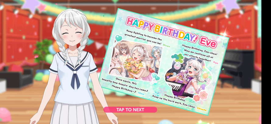   HAPPY BIRTHDAY EVE!!!!!!! YOU ARE  second  BEST GIRL EEEEEE, you've been also the one with level 3...
