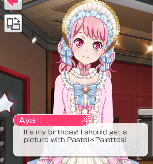 Happy Birthday, Aya chan, Pastel Palettes' pink fluffy macaron! ❤

 image...