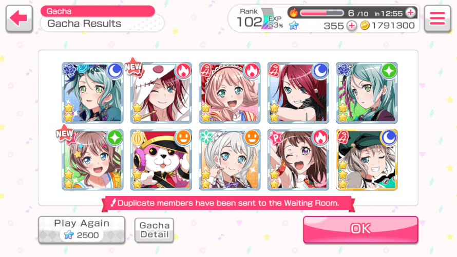 RAN PLS COME HOME ;w;

Oof i keep on getting Moca cards everytime i gacha TwT and don't get me...