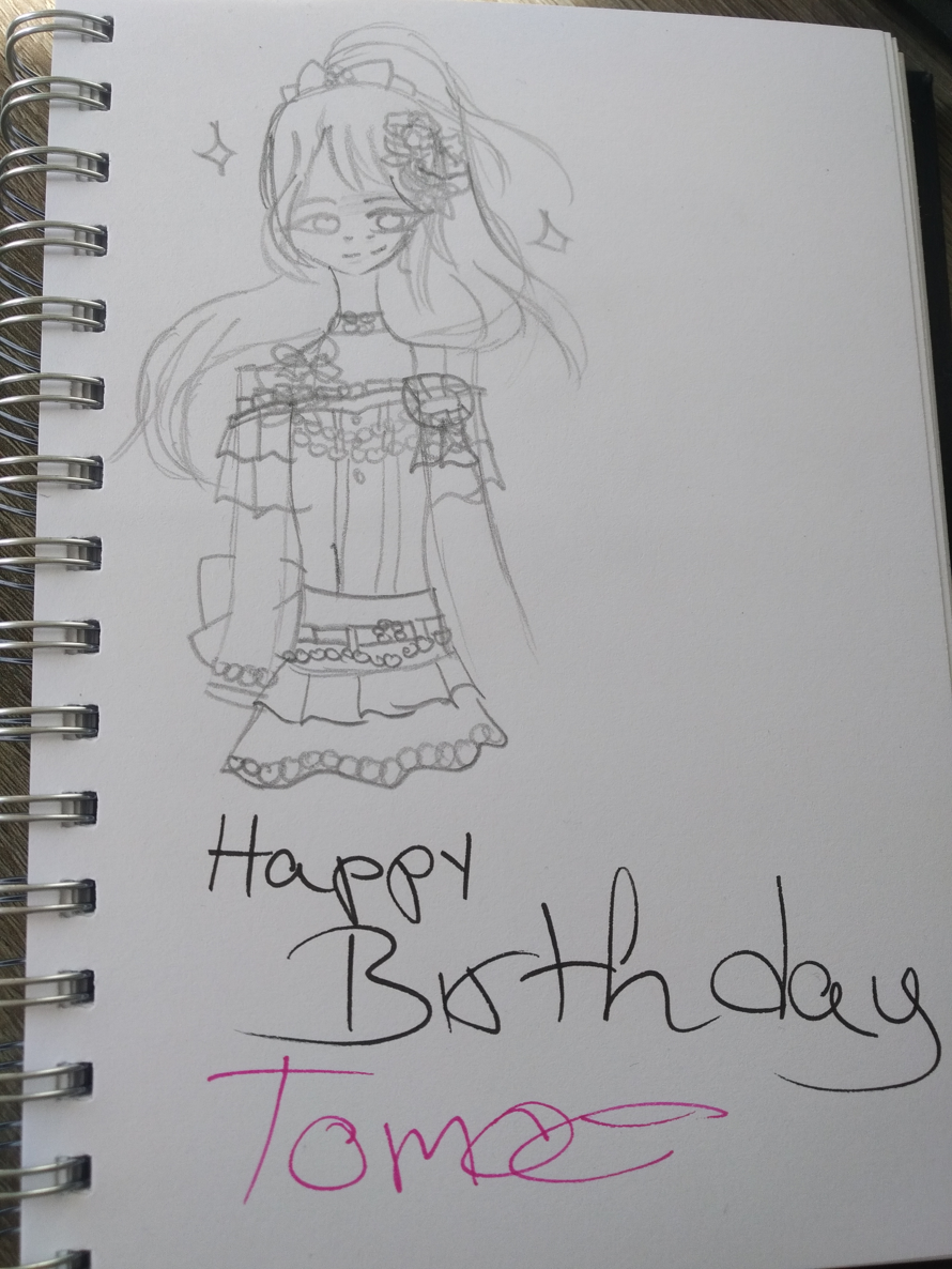 HAPPY BIRTHDAY TOMOE
I'm really glad that she's one of my favourite bandori characters. The thing...