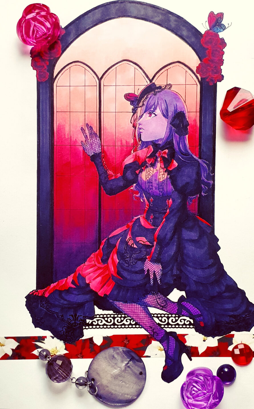 limited ranko fanart, another inktober entry! you can see more shots of the piece in either of the...