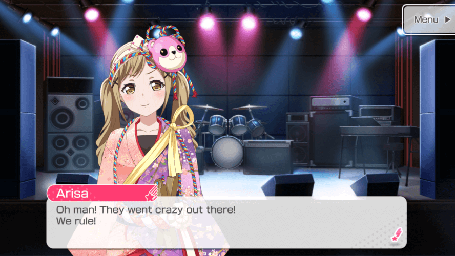 Never thought Arisa would say that.