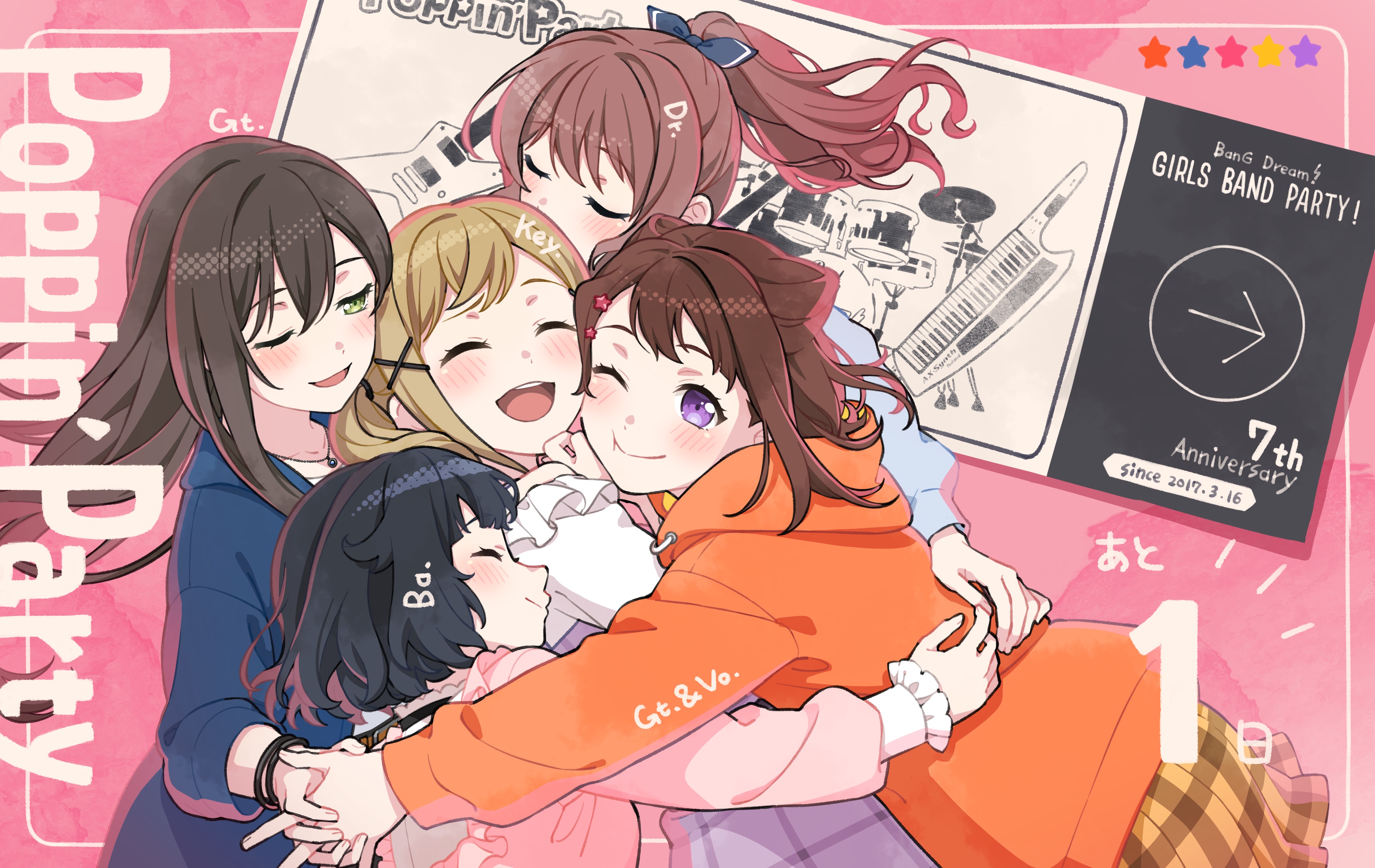 7th Anniversary Countdown - 1 day - Poppin'Party