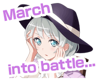 March into battle...