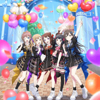 BanG Dream! 12th LIVE "Welcome to Poppin'Land" key visual - Poppin'Party