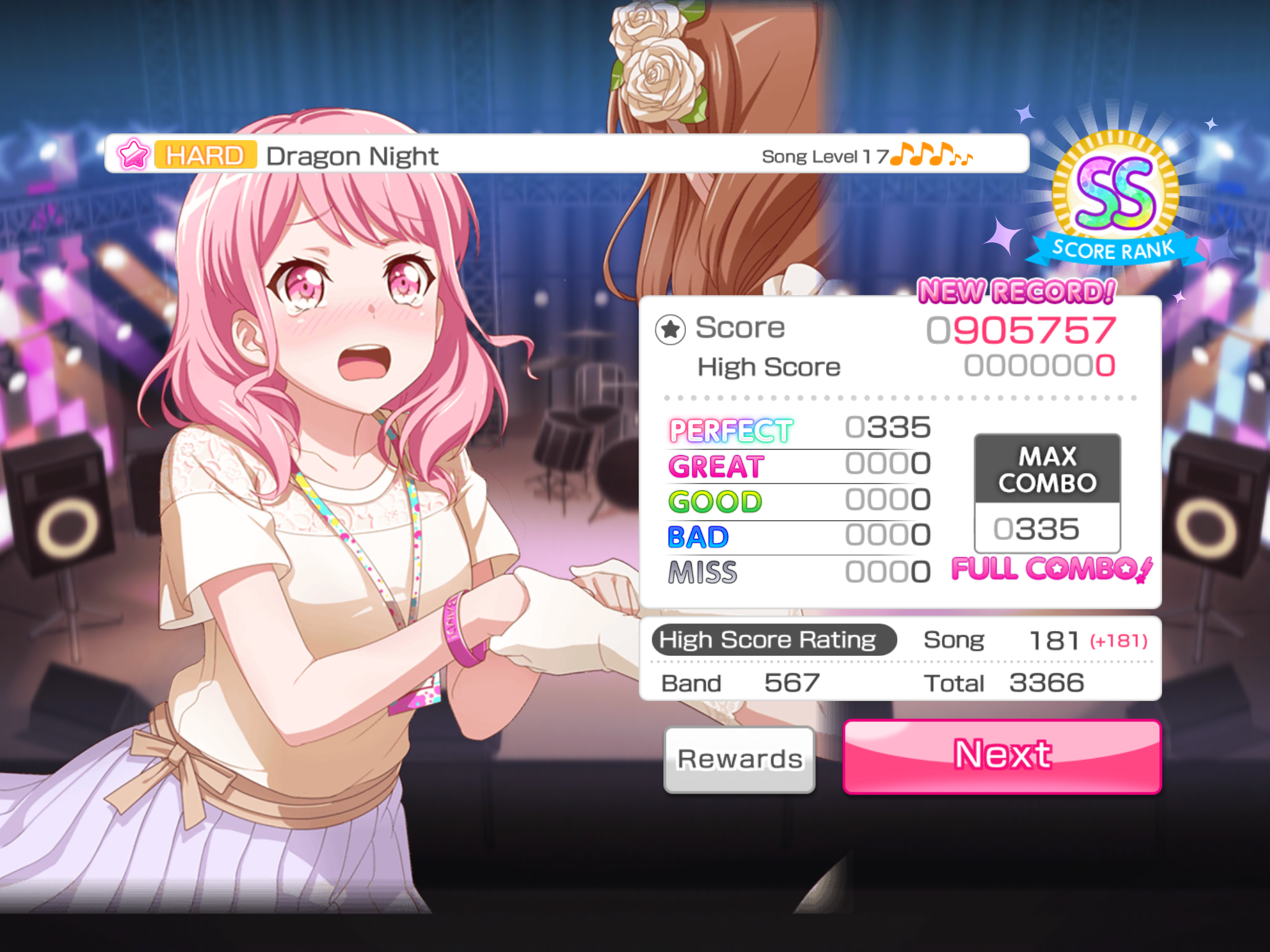 I Don T Know If I Should Feel Accomplished Or Not But Dragon Night On Hard Difficulty Was The First Feed Community Bandori Party Bang Dream Girls Band Party