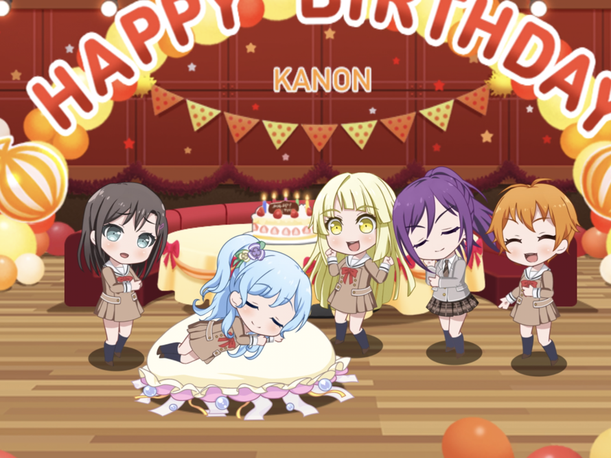 Happy Birthday Kanon. Kanon sleeping in her jellyfish pillow was cute~
