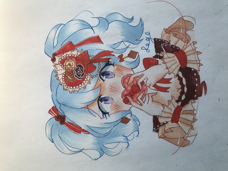 Happy Valentine’s Day! Welp this is the first time I posted a marker drawing hope ya like it!