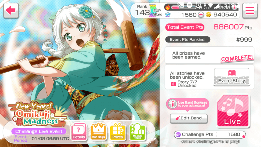 can I keep this rank until the event ends? 