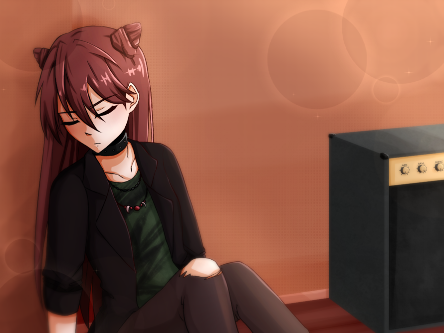  fanband stuff 

I started this a while ago, but I finally finished it hhh,,, one of the CGs from...