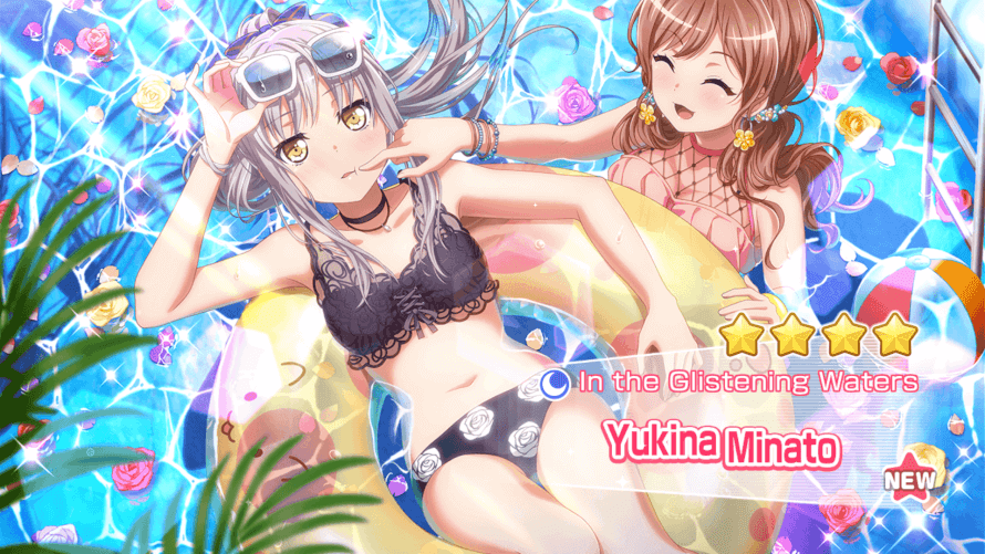 I got another character with 4 stars. Her name is Yukina Minato. She looks gorgeous, ngl.