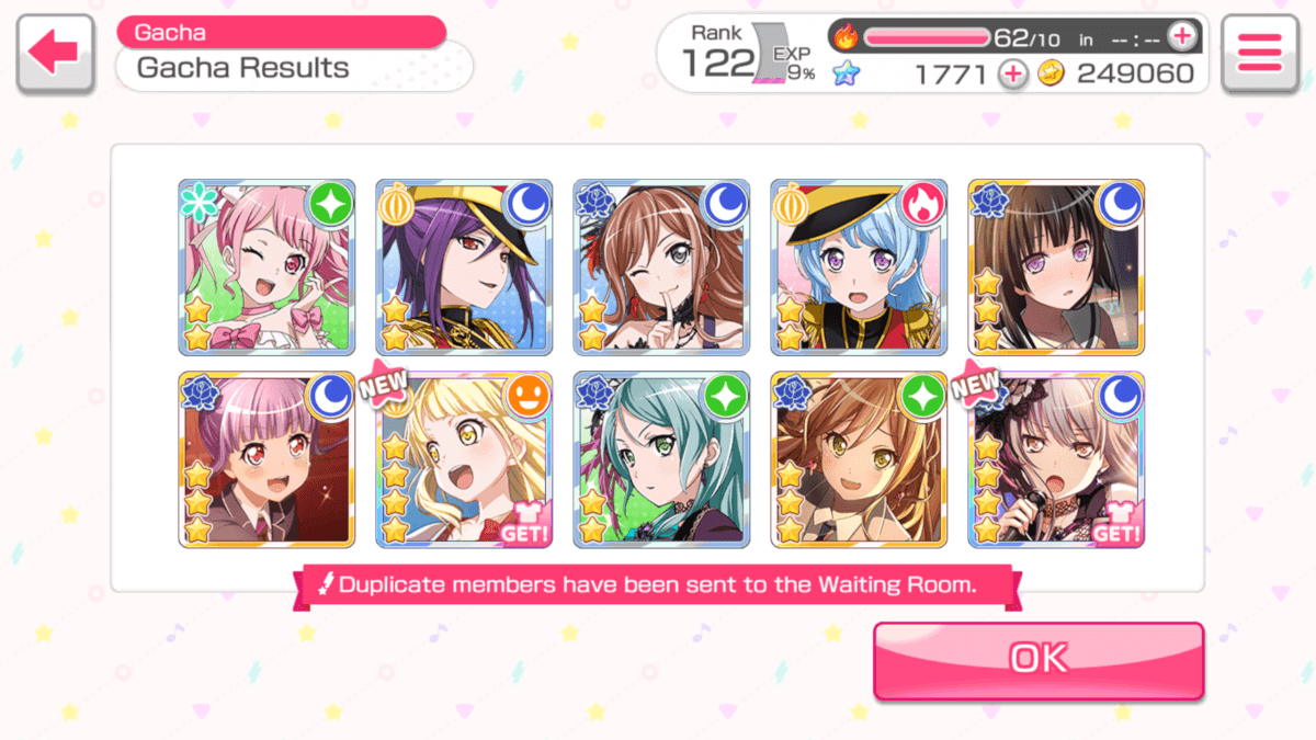 Got sooo lucky with the one million Gacha using paid stars I had extra but the two cards I wanted...