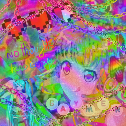 made an ako glitchcore edit in about 30 minutes