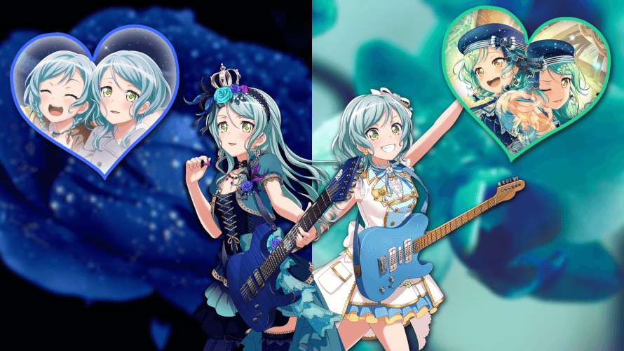 Well, I just made a pretty "meh" wallpaper I made for Sayo and Hina's birthday. Sorry that I was a...