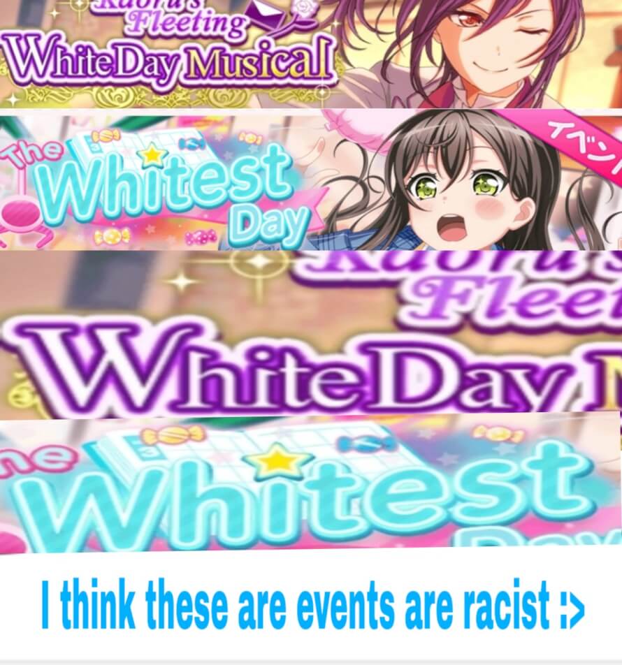 There is something wrong with these events :  