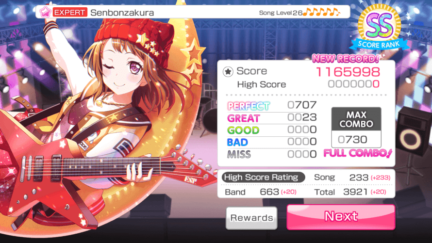 I played senbonzakura more than 6 times in challenge song and i still can't full combo it and today...