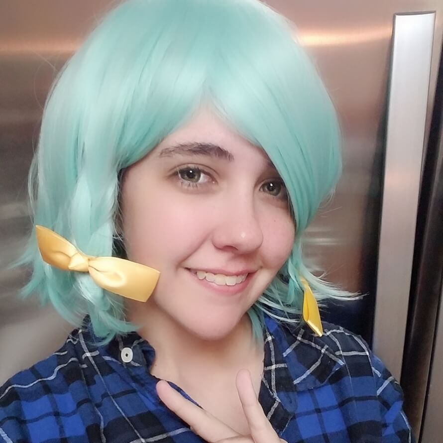 i got my hina wig yesterday! i dont think the full costume will be ready until next month sadly 😭