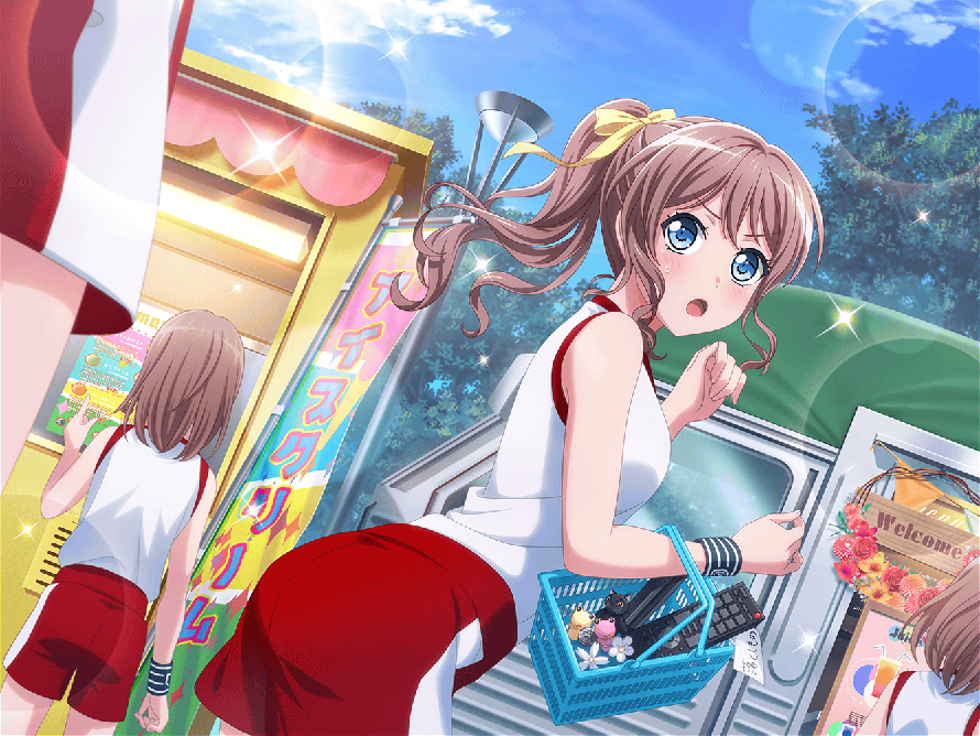 Like for scouting luck and this take a cute Saaya card 