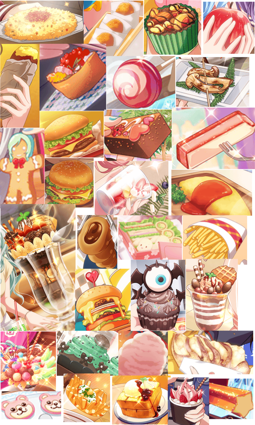   TRIUMPHANT FANFARE 

    Here it is! A compilation of all of the foods in Bandori cards!  I...