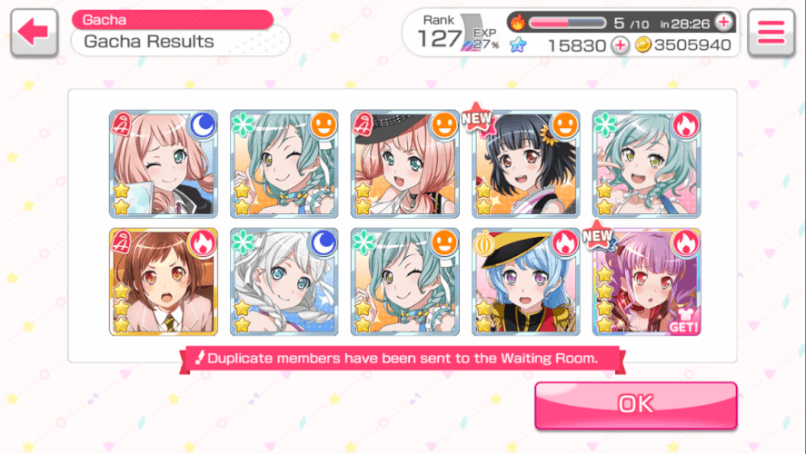 honestly thought I was gonna get a dupe but ????? THANK I WAS HOPING 4 HINA OR SAYO OR RINKO
