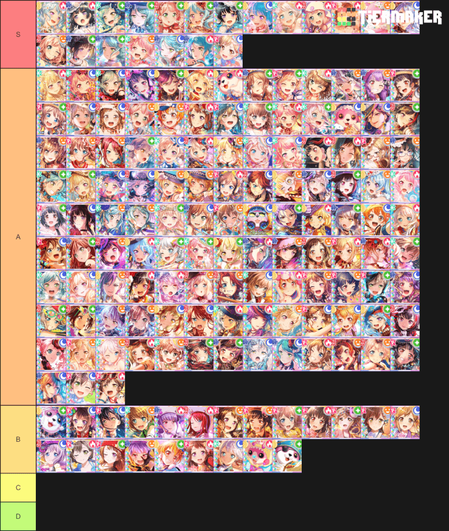        Hehe bandwagon
The art for Bandori is so good I couldn’t bear to give any of the cards below...