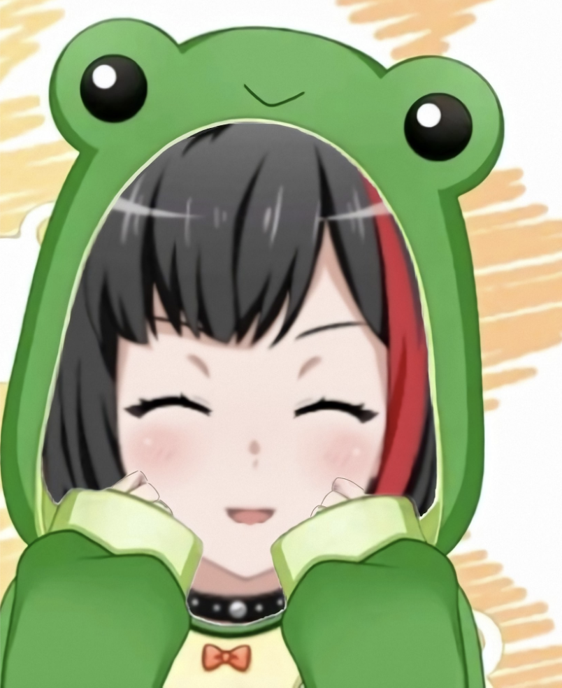     Awww Ran 
Kasumi and Ran both rock the frog costume <3
       Two posts in a day I'm sorry I...