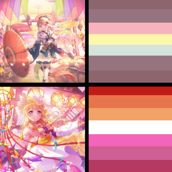   Chisato color picked pride flags!

I really like how these ones came out !! I was able to get...