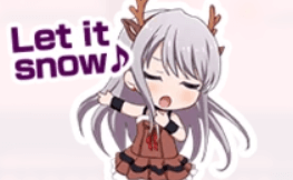 I now want Roselia to cover Let it Snow ft Yukina singing in engrish