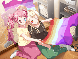      color=pink     Ayachisa / Ayasato hc for Pride Month    /color 
It's not one of my favourite...