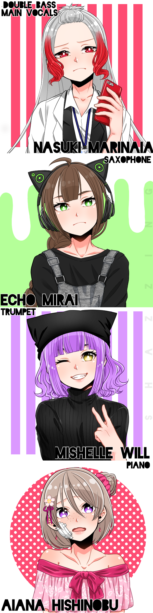 This is "Shazzing", my fan band. I'm gonna introduce them to you guys!

Their style is...