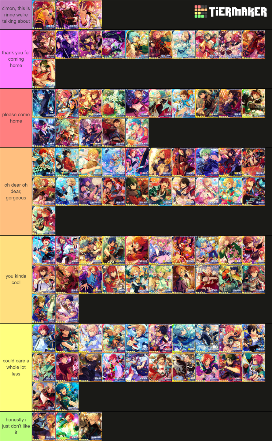 updated the 5 star tier list again
