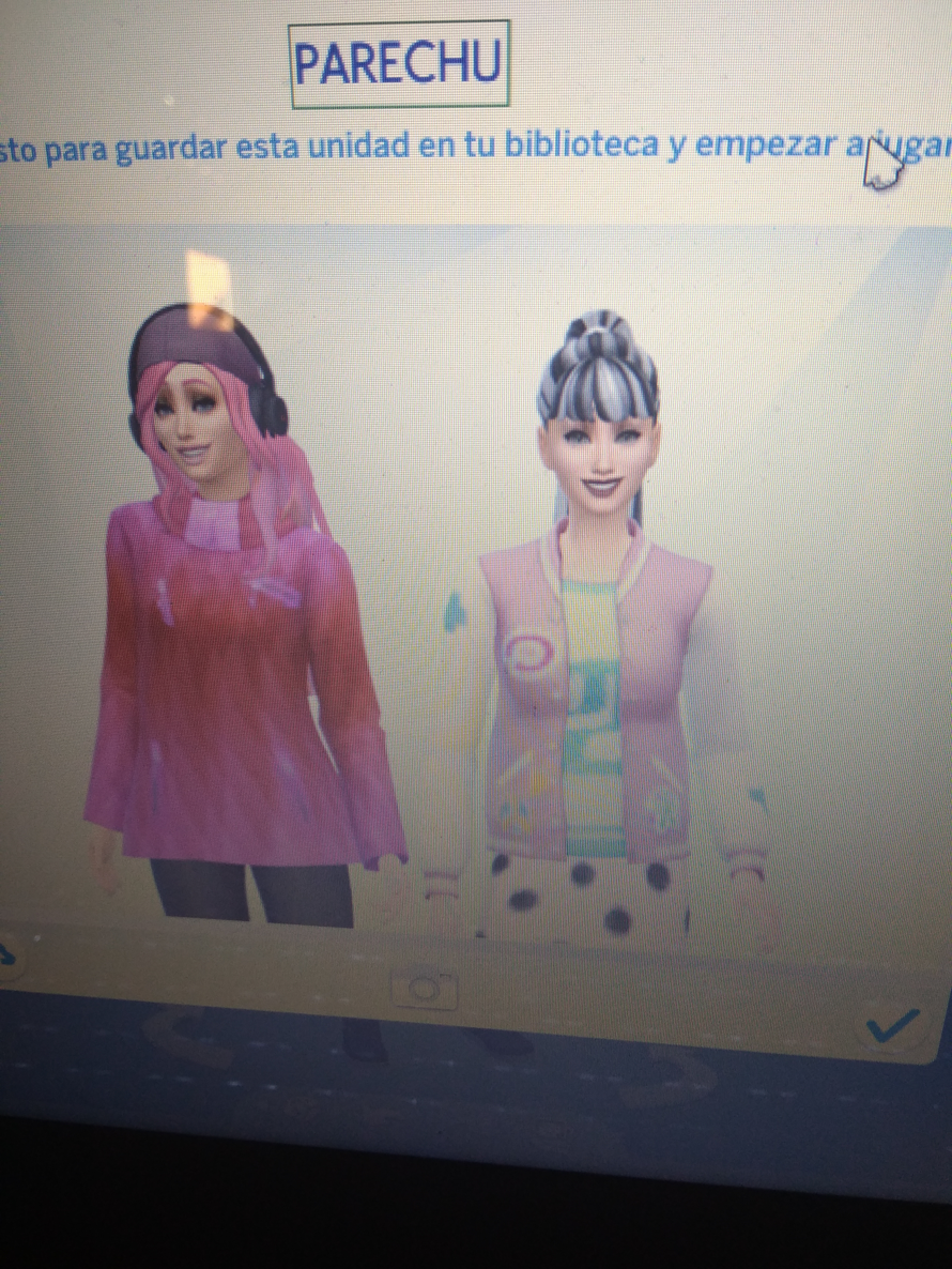 I tried to make Pareo and Chu2 on my Sims 4 and well, here's the result... 👉👈