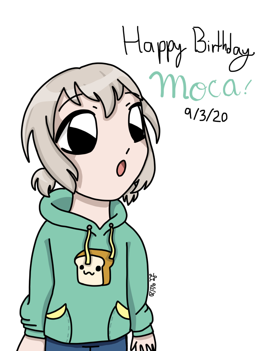   HAPPY BIRTHDAY MOCA CHILD!! 🥳🥳🥳🥳

       Yes I finally wasn’t lazy and made something for a...